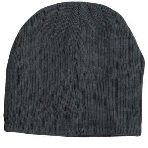 Cable Knit Beanie With Fleece Head Band